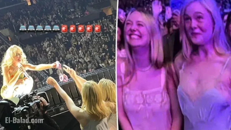 Elle and Dakota Fanning Stun in Lingerie at Sabrina Carpenter’s LA Concert
