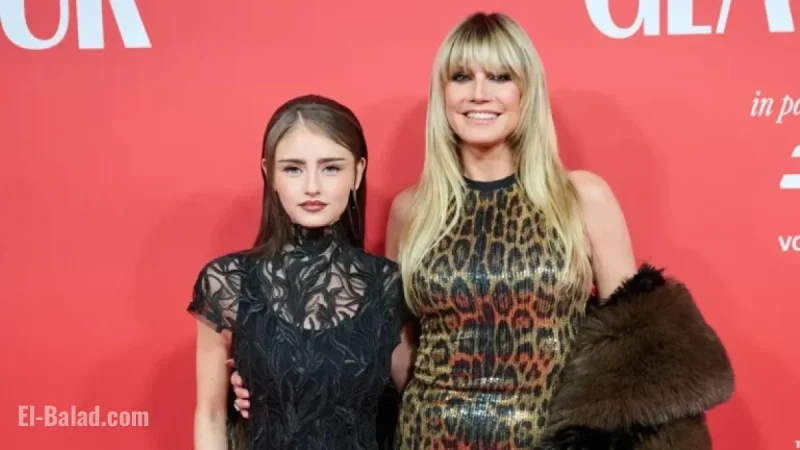 Heidi Klum and Daughter Leni Dazzle in Red Carpet Twinning Moment