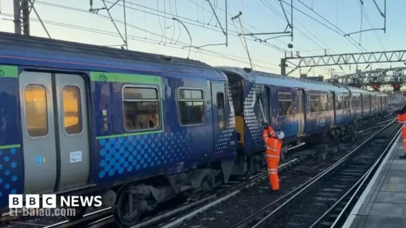 Glasgow Train Services Disrupted Due to Damaged Electric Wires