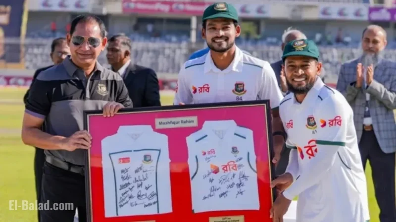 Mushfiqur Celebrates 100th Test with Speeches and Honors