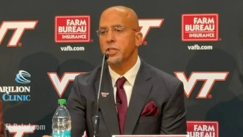 Virginia Tech’s James Franklin Reflects on His Time at Penn State