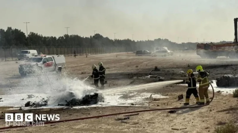 Indian Fighter Jet Crashes During Dubai Airshow Event