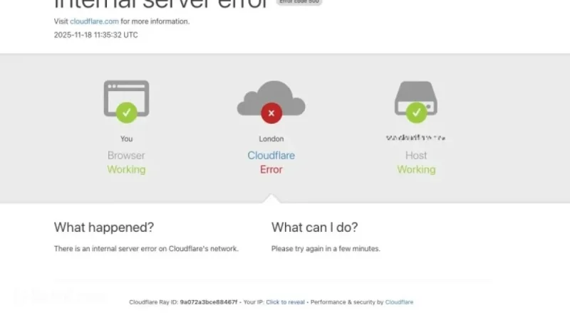Uncaught Rust Exception Disrupts Cloudflare Operations