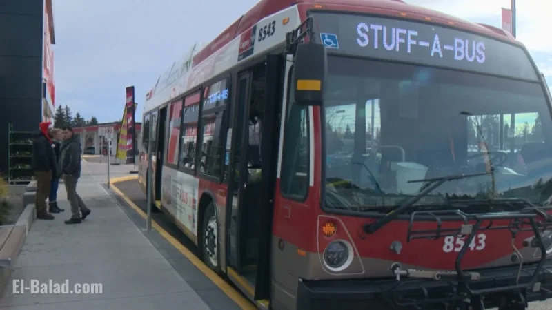 Annual Stuff A Bus Initiative Supports Calgary Food Bank Needs