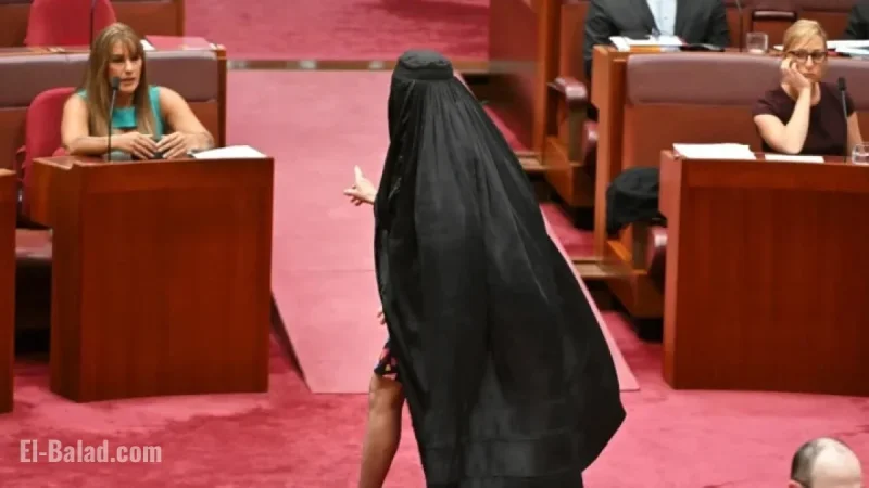 Australian Senate Angered as Far-Right Lawmaker Wears Burqa