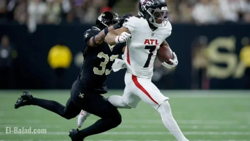 Falcons Triumph Over Saints: Celebrating Victory in New Orleans Clash