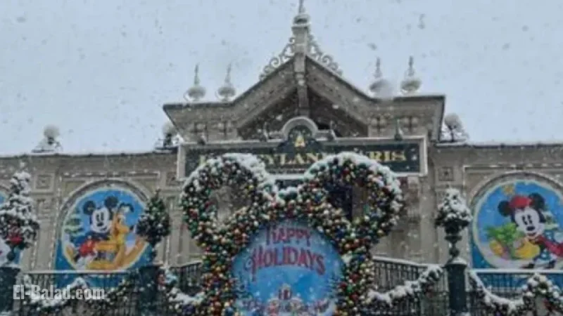 Real Snow Transforms Disney’s World of Frozen in Mountain Storm