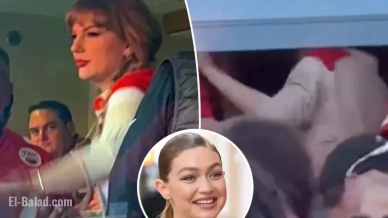 Taylor Swift Wears Gigi Hadid’s Cashmere Polo at Chiefs vs. Colts Game