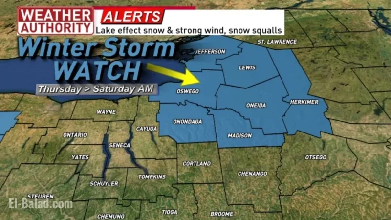 CNY Braces for Heavy Lake Effect Snow and Strong Winds