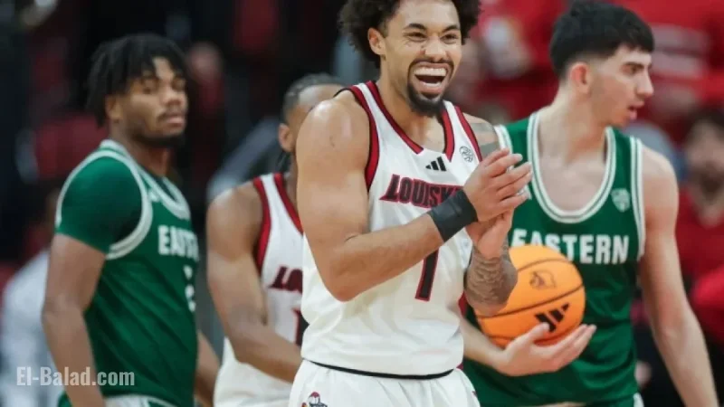 Louisville Dominates Eastern Michigan in 87-46 Victory