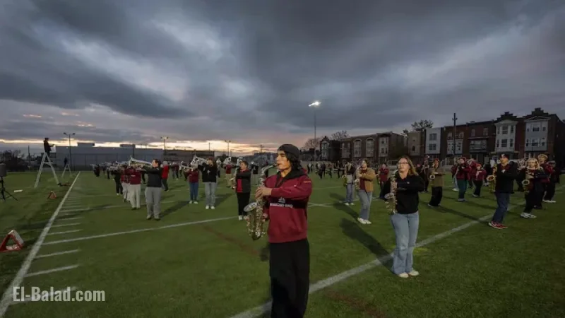 Temple Marching Band Prepares for Macy’s Thanksgiving Parade in New York