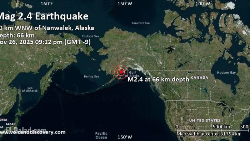 Alaska Earthquake Today: Magnitude 6.0–6.1 Rattles Southcentral Region Near Anchorage