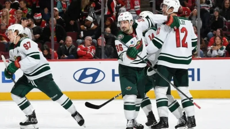 Kaprizov Secures Wild’s Sixth Consecutive Win with Overtime Goal Against Blackhawks