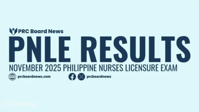 November 2025 PNLE Nursing Exam Results: Top Passers Revealed