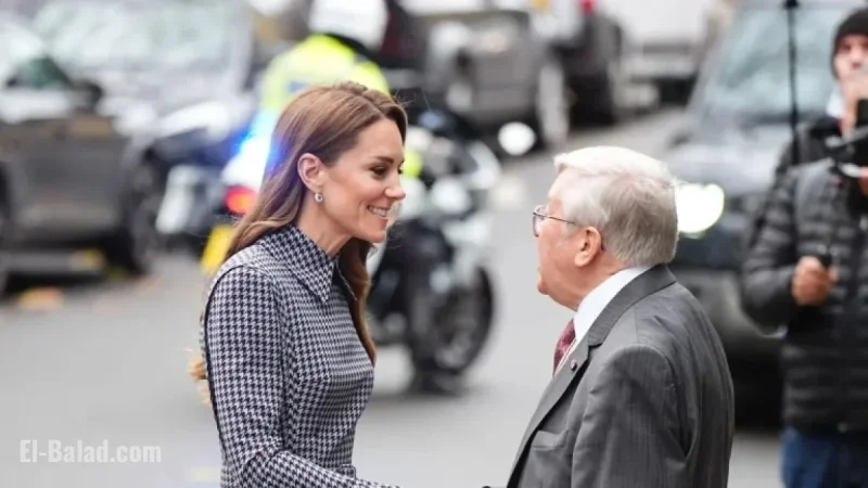 Kate Middleton Shines in Emilia Wickstead Houndstooth Dress at London Event