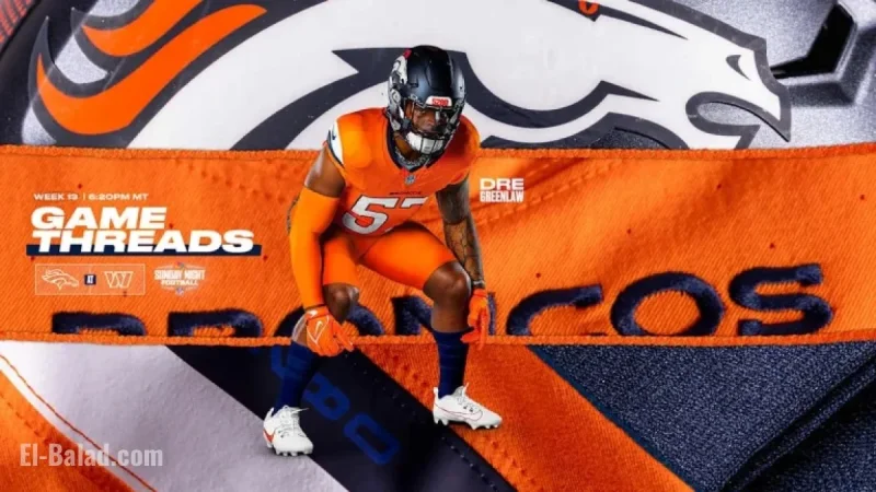 Broncos Showcase Sunset Orange Uniforms Against Commanders on Sunday Night Football