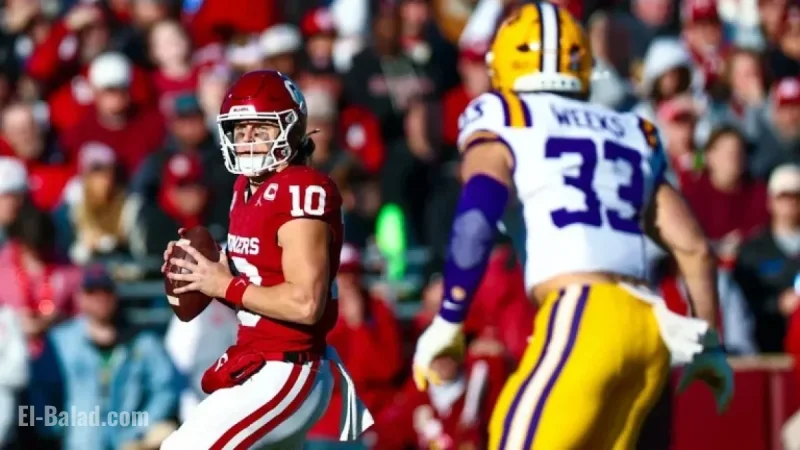 Mateer’s Late TD Secures No. 8 Oklahoma’s 17-13 Victory Over LSU