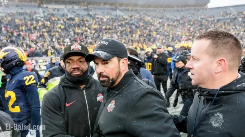 Ohio State Celebrates Victory over Michigan with Flag Planting Scene