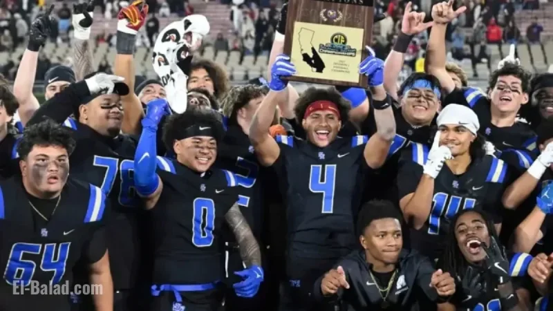 Santa Margarita Football Triumphs Over Centennial to Claim Division 1 Title