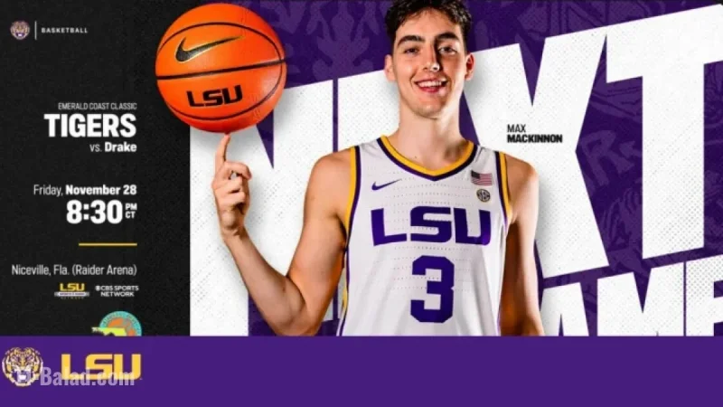 Tiger Basketball Faces Drake in Emerald Coast Classic Opener, Friday 8:30 p.m. CT