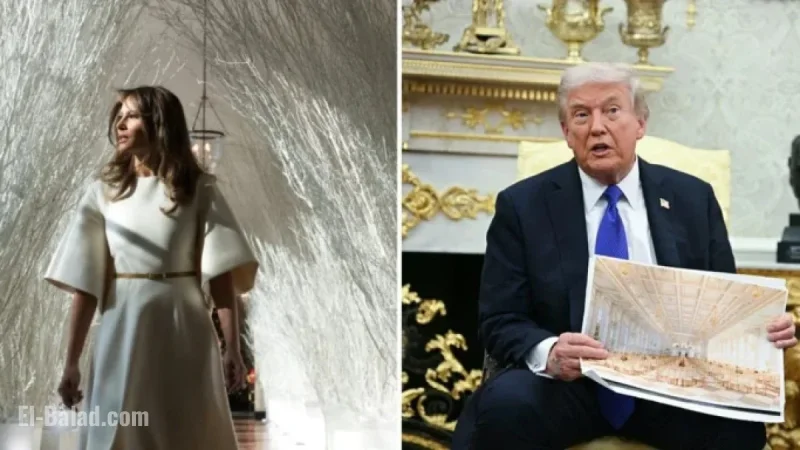 Melania Trump Revamps Christmas Decor, Marking Shift in White House Style