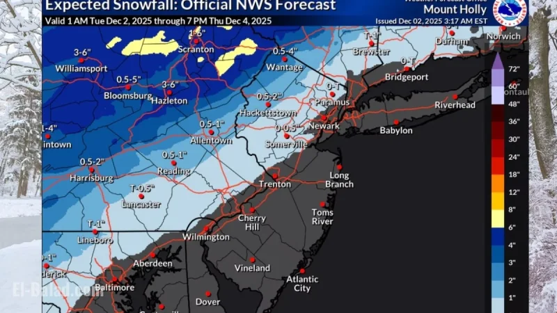 NJ weather: State of emergency in 5 counties as snow, sleet, and ice snarl Tuesday; what to know about school closures and the weather tomorrow