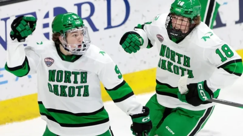Zellers’ Overtime Goal Propels UND to Series Sweep Victory