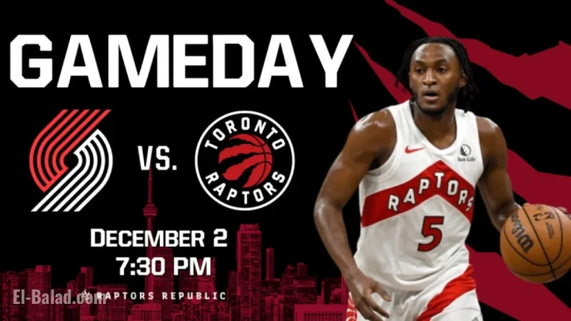 Trail Blazers Face Raptors on December 2