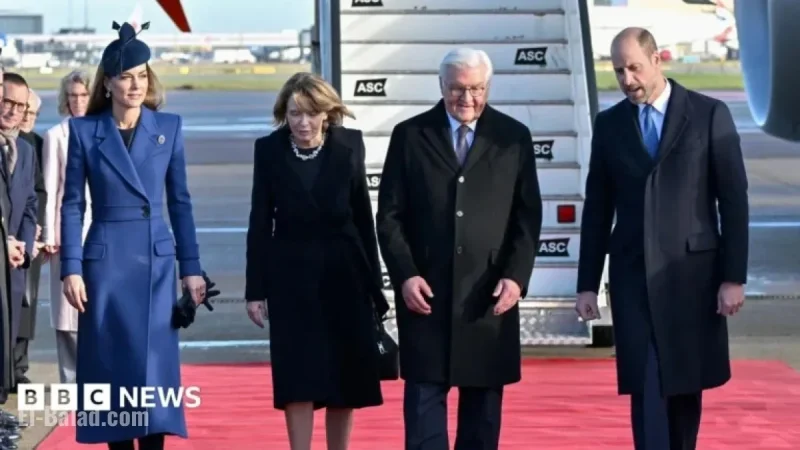 William and Catherine Welcome German President on Historic State Visit