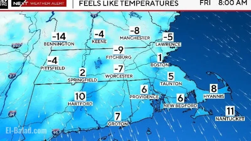 Arctic Blast to Bring Snow Squalls and Freezing Temps to Massachusetts