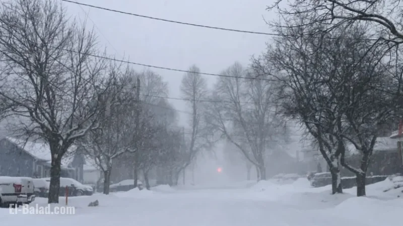 Cold Air Mass Triggers Lake-Effect Snow, Disrupts Travel