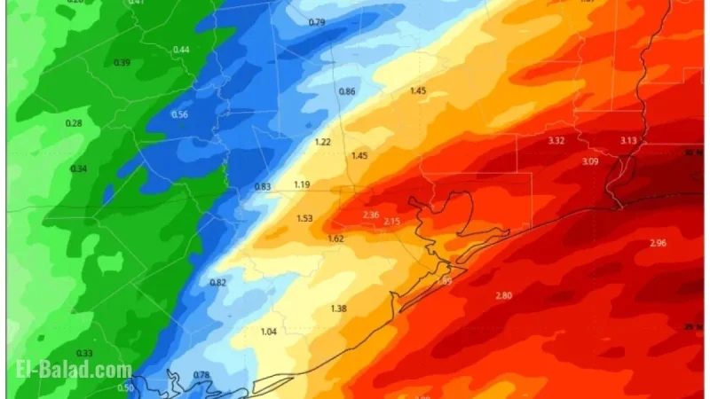 Houston Warms Up Today Before Rainy End to Work Week