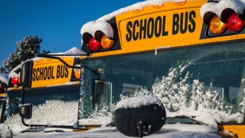 North Zone School Buses Canceled Due to Severe Weather Conditions