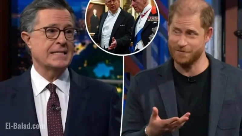 Prince Harry Criticizes Trump, Faces Boos on Colbert’s ‘Late Show’