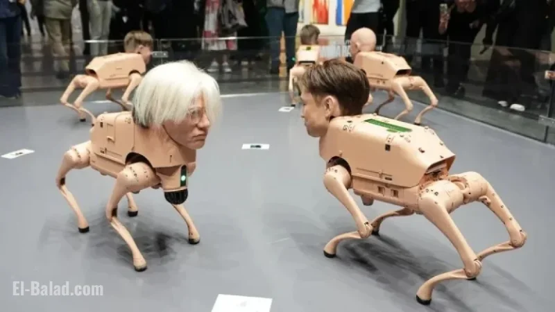 Beeple Transforms Musk, Warhol, and Bezos into Robotic Dogs at Art Basel
