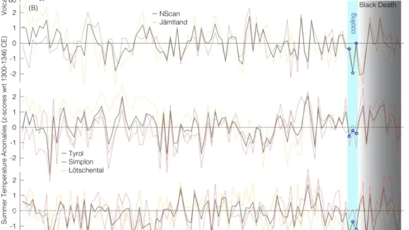 Climate Shifts in Mediterranean Trade Averted Famine, Sparked Black Death Spread