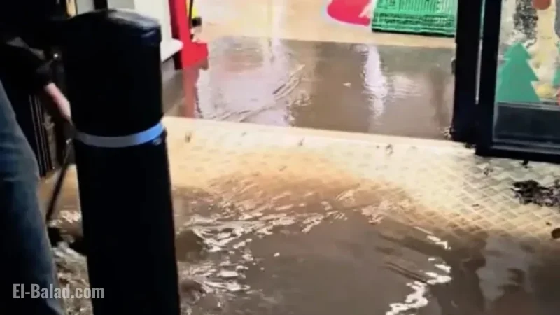 Co-op Staff Battle Flood as Water Gushes In