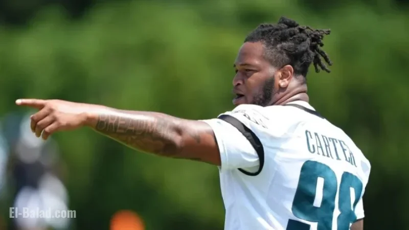 Eagles’ Jalen Carter Undergoes Shoulder Surgery, Out for Chargers Game