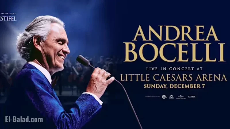 Enter to Win Andrea Bocelli Tickets at Little Caesars Arena