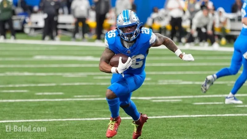 Jahmyr Gibbs Sparks Detroit Early: Live Player Stats From Cowboys vs. Lions