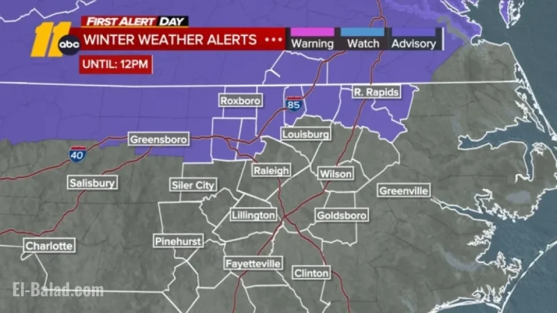 Wintry Mix Expected Friday in Central North Carolina: First Alert Forecast