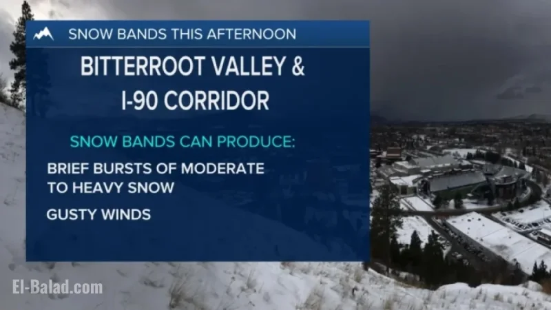 Afternoon Forecast: Expect Possible Snow Bands Today