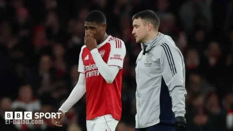 Arsenal’s Mosquera Faces Six-Week Sideline Due to Ankle Injury