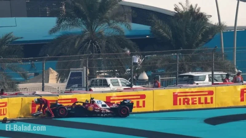 George Russell Leads FP3 in Abu Dhabi; Lewis Hamilton Crashes Out