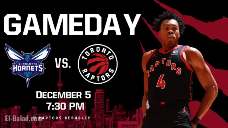 Hornets Face Raptors on December 5 Gameday