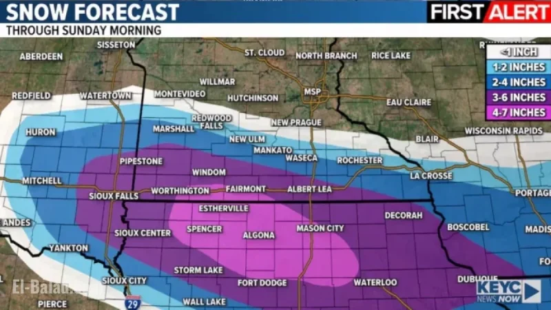 Snowstorm Set to Deliver Several Inches Today and Tonight