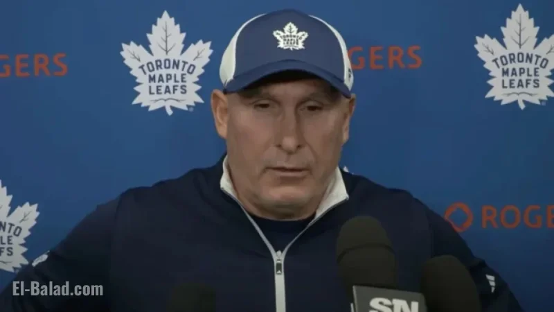 Berube Explains Maccelli’s Bench: Struggles and Strategy Behind Lineup Decision