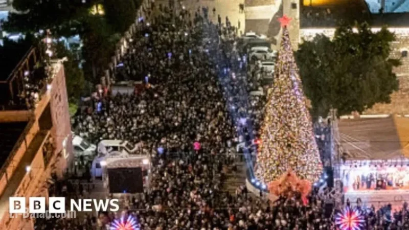 Bethlehem Lights Up Christmas Tree First Time Since Gaza Conflict Began