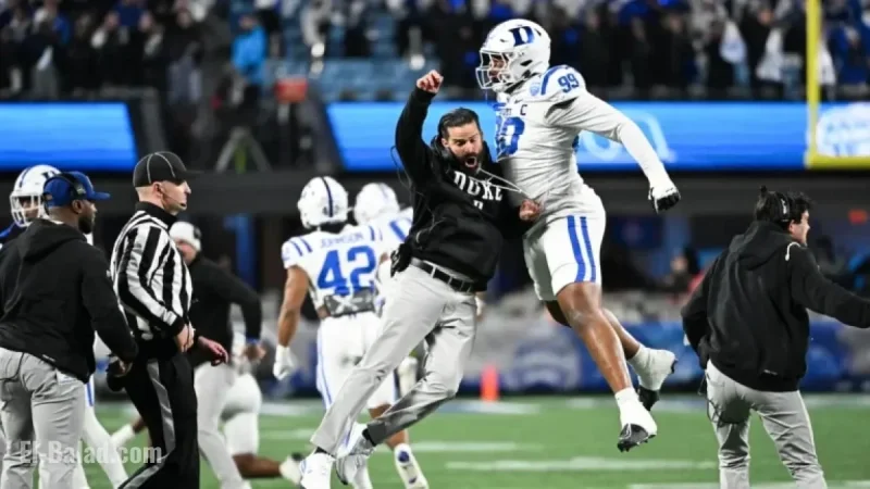 Duke Coach Diaz Asserts 8-5 Blue Devils Merit CFP Spot