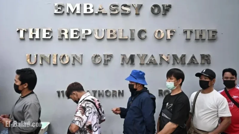 Myanmar Citizens Vote Early in Bangkok Elections